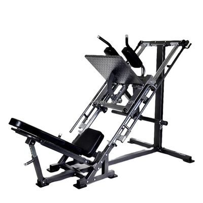 Grijz/zwart Gym Leg Press Hack Squat Machine LCL Steun aanpasbaarheid