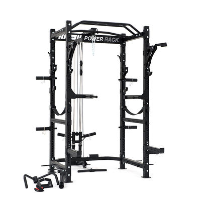 Opvouwbare Barbell Squat Power Rack Cage Met Lat Pull Down En 360 Landmine Voor Home Gym