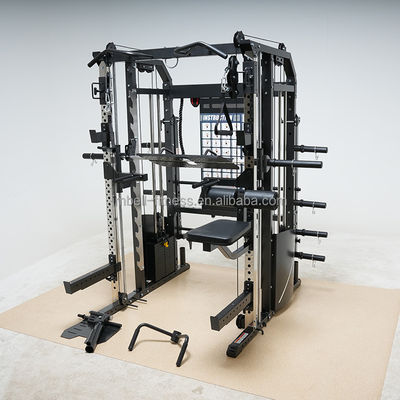 G7 G7W Multifunctionele fitnessapparatuur 3 in 1 Combo Power Rack Met Smith Machine Functie