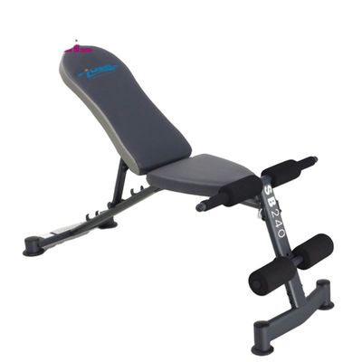 Verstelbare fitnessapparatuur voor de sportschool Ab Sit Up Bench voor effectieve oefeningen Grijs/Zwart