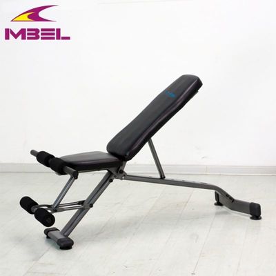 Verstelbare fitnessapparatuur voor de sportschool Ab Sit Up Bench voor effectieve oefeningen Grijs/Zwart