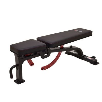 Sit Up Bench-oefenapparatuur met metalen frame en rode verstelbare rugleuning