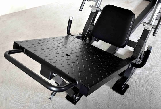 Grijz/zwart Gym Leg Press Hack Squat Machine LCL Steun aanpasbaarheid