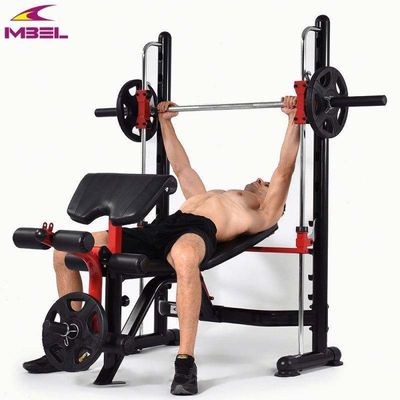 Opvouwbare fitnessruimte verstelbare multi gewichtheffing platte bankpers voor thuismetalen NW kgs 64