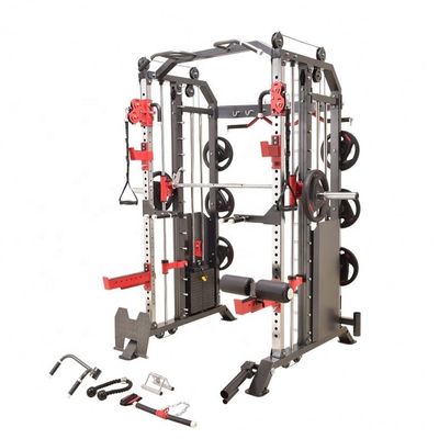 Commerciële sportschool Multifunctionele apparatuur Smith Machine Power Rack Functionele trainer 1700X2120X2300mm