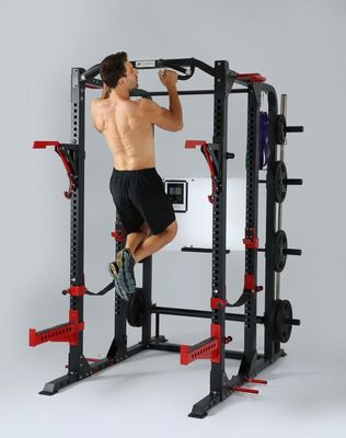 Aanpasbare power rack fitnessapparatuur met opvouwbaar ontwerp en constructie