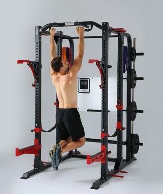 Aanpasbare power rack fitnessapparatuur met opvouwbaar ontwerp en constructie