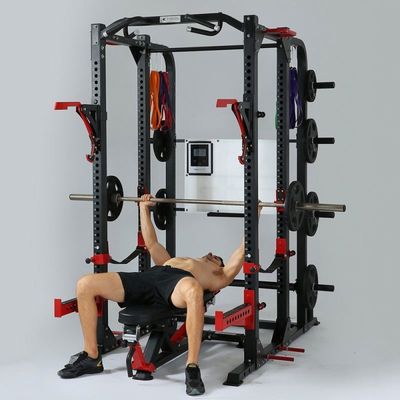 Opvouwbare NO Professionele multifunctionele sportschoolapparatuur Power Rack Cage voor bodybuilding