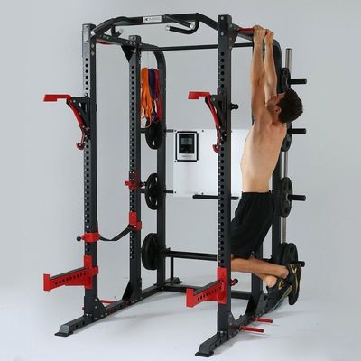 Opvouwbare NO Professionele multifunctionele sportschoolapparatuur Power Rack Cage voor bodybuilding