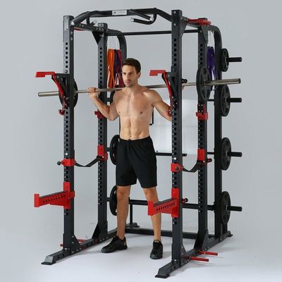 Opvouwbare NO Professionele multifunctionele sportschoolapparatuur Power Rack Cage voor bodybuilding