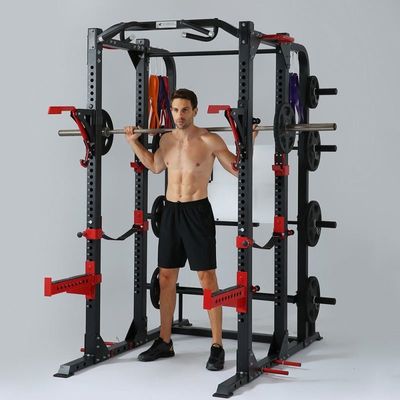 Opvouwbare NO Professionele multifunctionele sportschoolapparatuur Power Rack Cage voor bodybuilding