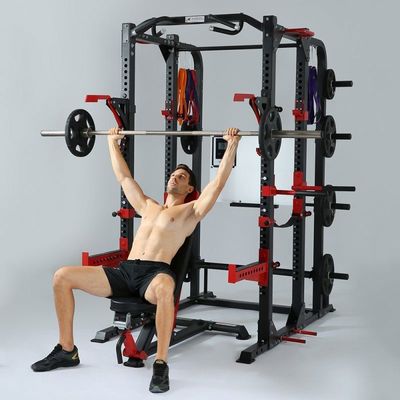 Opvouwbare NO Professionele multifunctionele sportschoolapparatuur Power Rack Cage voor bodybuilding