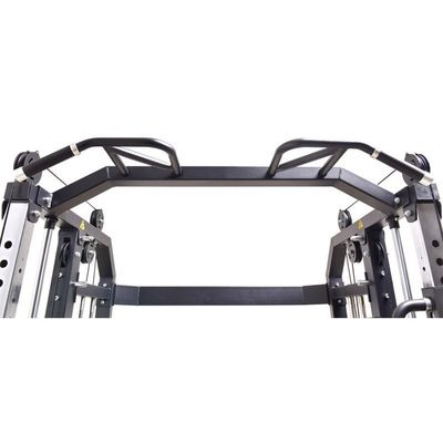 Geïntegreerde gymtrainer Power Rack Fitness Rack in zilvergrijs voor all-in-one training