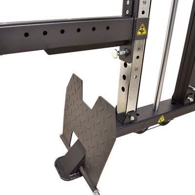 Geïntegreerde gymtrainer Power Rack Fitness Rack in zilvergrijs voor all-in-one training