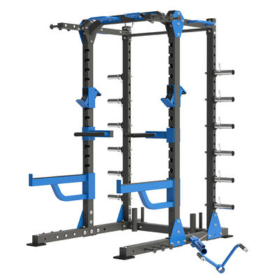 Commerciële sportschoolapparatuur Red Power Squat Rack met aanpasbaar en duurzaam ontwerp