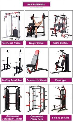 Opvouwbare fitnessbank met verstelbaar ontwerp, samengestelde afmeting 1610*630*1310 mm