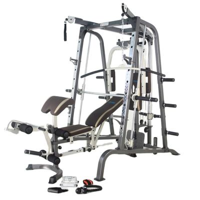 152 kg NW Grijs/Zwart Gymtoestel Smith Machine voor Krachttraining