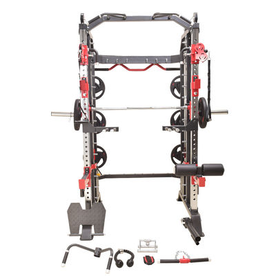 G7A G7W Donkergrijze all-in-one met power rack functioneel trainer Smith machine 40'/eenheid 45