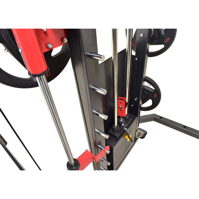 G7A G7W Donkergrijze all-in-one met power rack functioneel trainer Smith machine 40'/eenheid 45