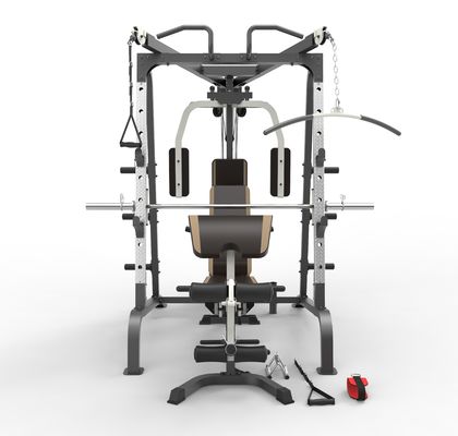 Donkergrijze gymplaat gewichthefmachine voor bodybuilding en krachttraining