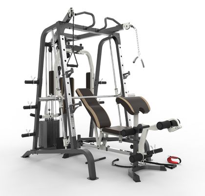Donkergrijze gymplaat gewichthefmachine voor bodybuilding en krachttraining
