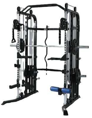 Red Multifunctional Trainer Smith Machine voor mannen Thuis- en sportschooltrainingsapparatuur