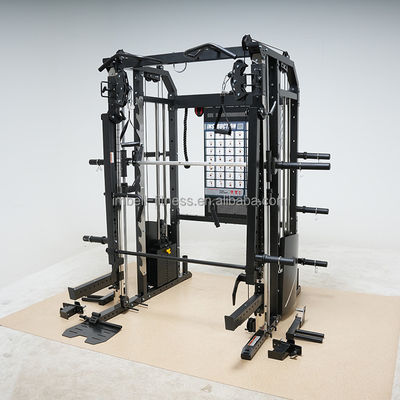 Op maat gemaakte Multi Function Gym Verstelbare Kabel Gym Squat Rack met 90Lbs Gewichtsstapel