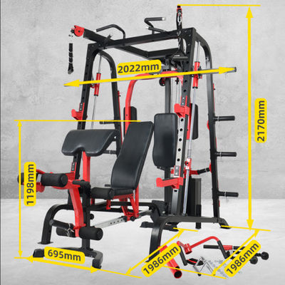 Multi Functionele Smith Machine Beste fitnessapparatuur voor thuis gym kabel crossover