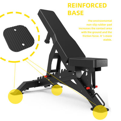1210x742x450mm Bodybuilding Fitness Equipment Verstelbare bank voor commercieel gebruik en thuis