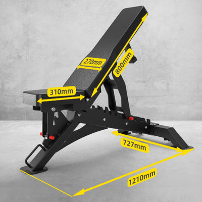 1210x742x450mm Bodybuilding Fitness Equipment Verstelbare bank voor commercieel gebruik en thuis