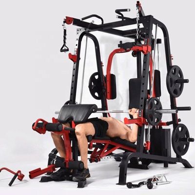 1391*1996*2180 Commerciële Squat Rack Smith Machine voor multifunctionele krachttraining