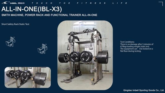 Multifunctionele commerciële Smith machine Home Gym Squat Rack gegarandeerd moderne stijl