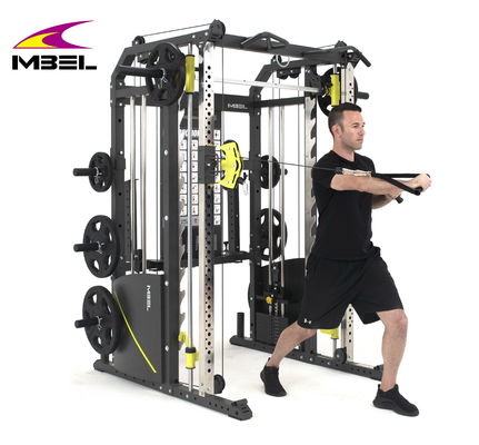 Zwarte Matt Sportapparatuur Power Squat Rack Mutli Function Station Smith Machine KW 320 KGS